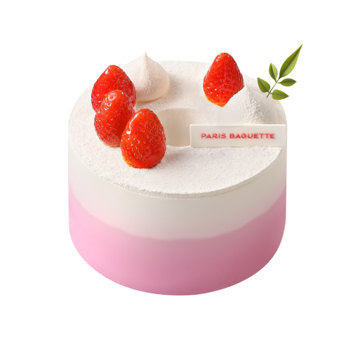 딸기우유 마블 쉬폰 케이크